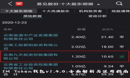 IM Token钱包v1.4.0:全面解析与使用指南